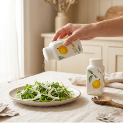 Porcelain Salt Shaker Set - 2 Pcs